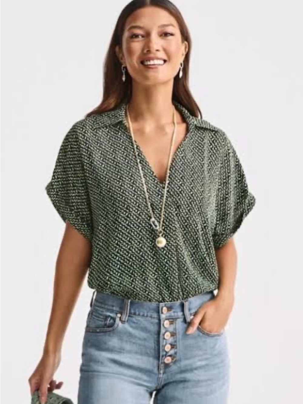 CAbi Replay Top Geometric multi color
